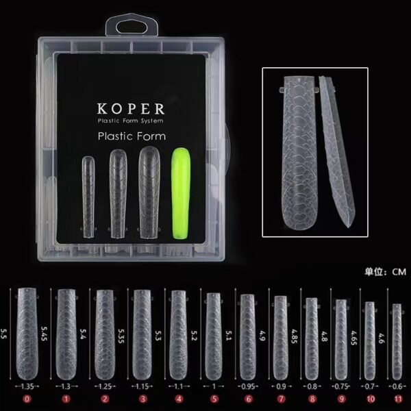 Dual nail forms-Nail Tips (100pcs/box) - Image 2