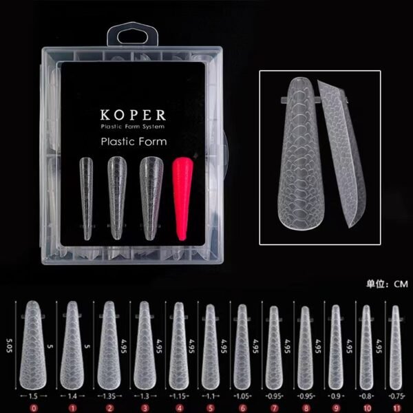 Dual nail forms-Nail Tips (100pcs/box) - Image 5