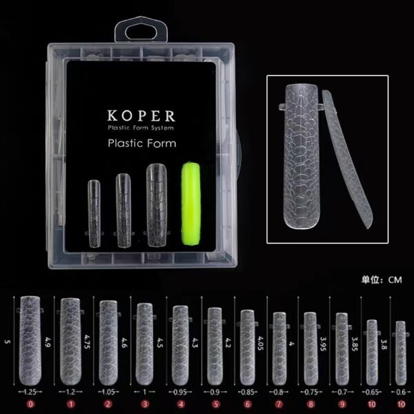 Dual nail forms-Nail Tips (100pcs/box) - Image 3