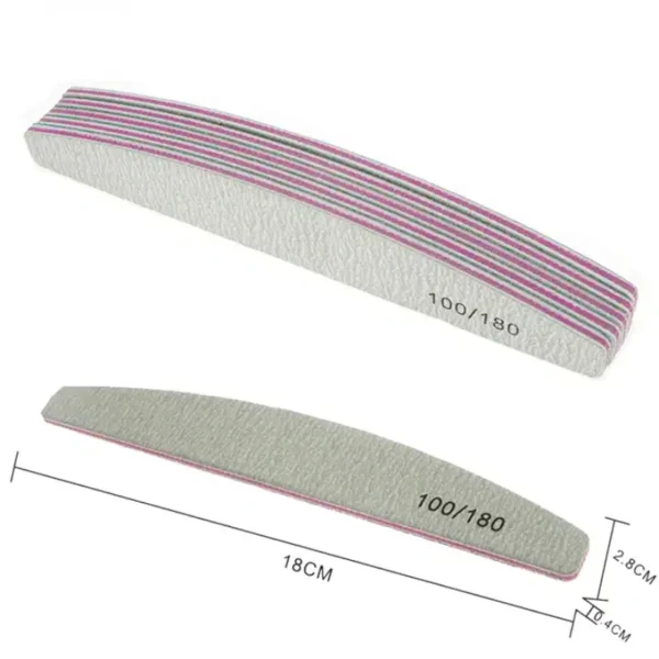 Wholesale Janpanese sandpaper Nail File - Half Moon - Image 2