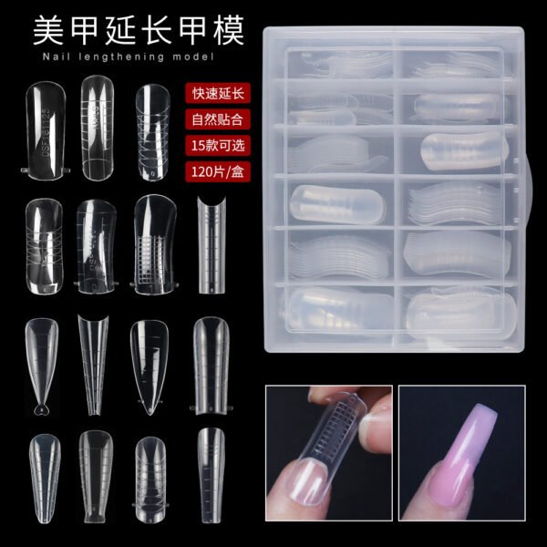 Professional almond-shaped soft gel nail tips in white,clear,natural with custom-branded and boxes. Highlights salon-grade quality and bulk customization for nail wholesalers