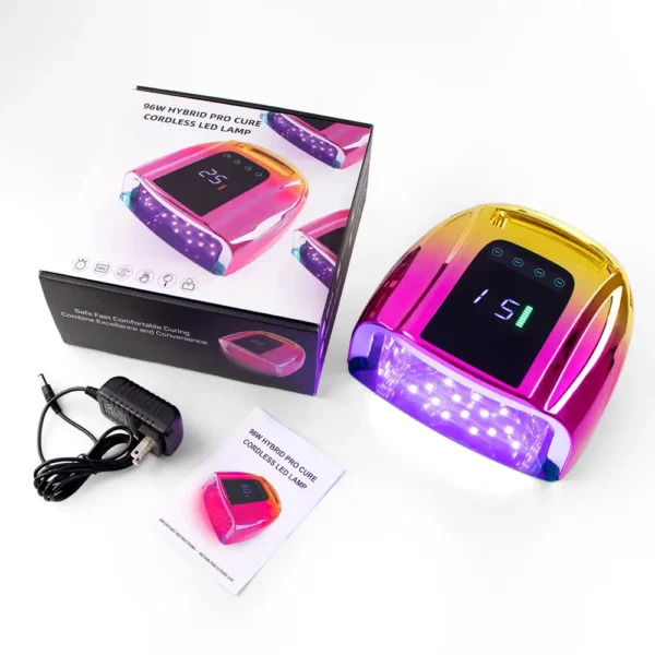 Professional Rechargeable Uv Led Nail Lamp 96W - Image 5