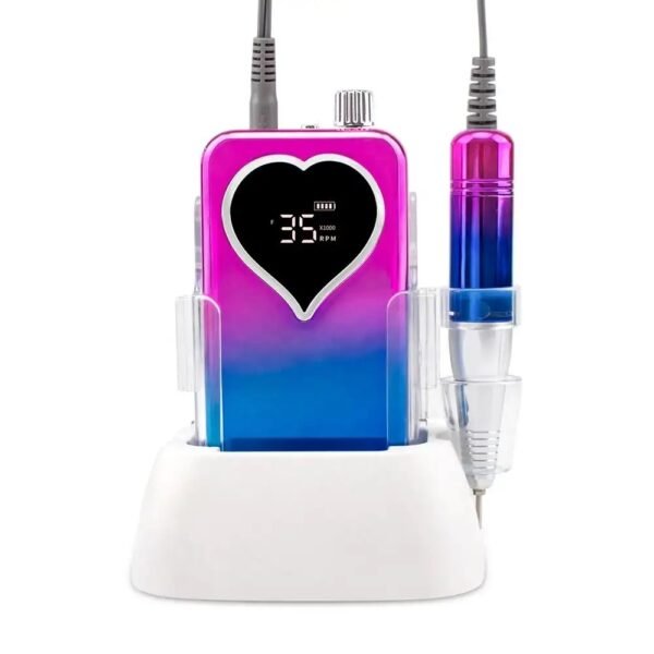 this nail drill is perfect for both beginners and professional technicians. Ideal for shaping, filing, and polishing nails efficiently.