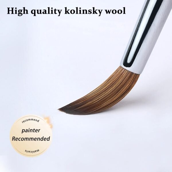 Professional Kolinsky Sable Hair Nail Brush Wood Handle - Image 5