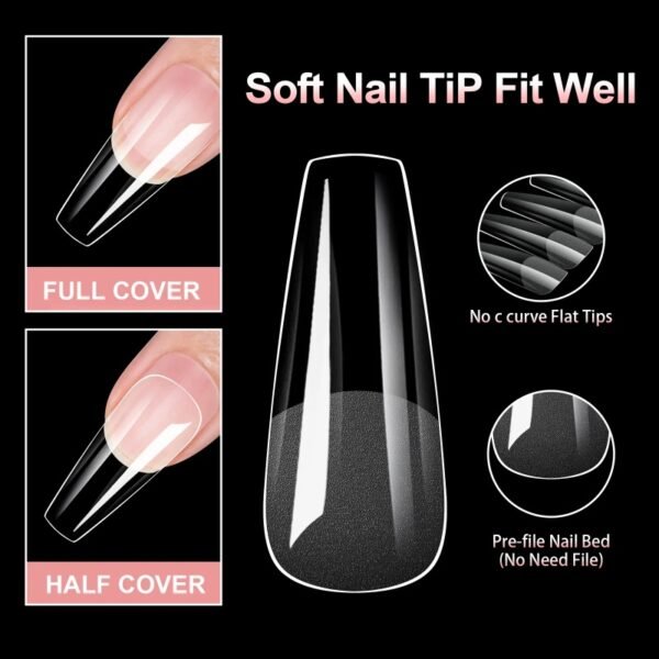Wholesale Professional Almond Gel Nail Tips for Nail Salon - Image 4