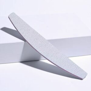 Bulk Wholesale Half Moon Washable Zebra Nail Files 180/240 for Nail Salon Use