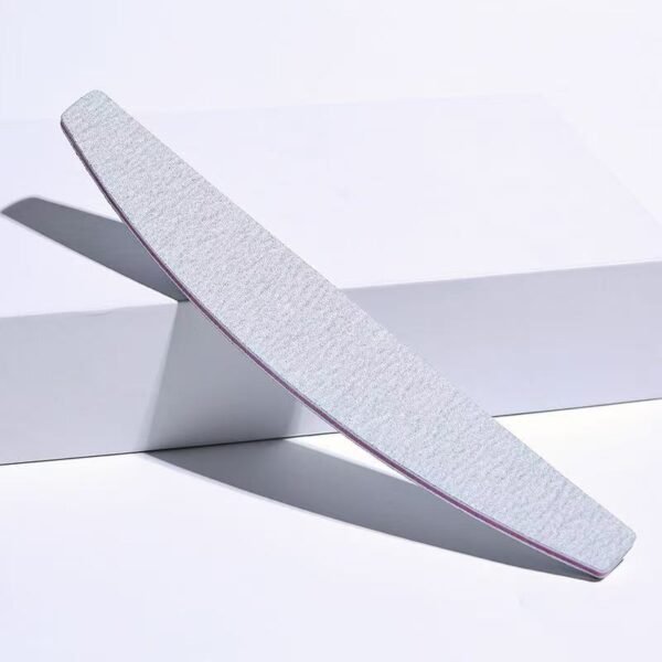 Bulk Wholesale Half Moon Washable Zebra Nail Files 180/240 for Nail Salon Use