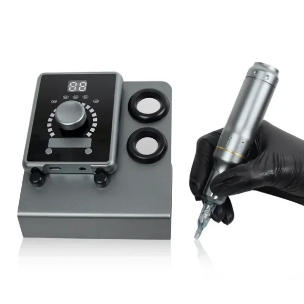 Stainless Steel Adjustable Needle Cartridge for Depth Control in SMP Scalp Tattooing`