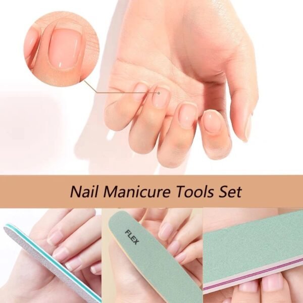 Professional Nail Files and Nail Buffer Set 6Pcs/Box - Image 6